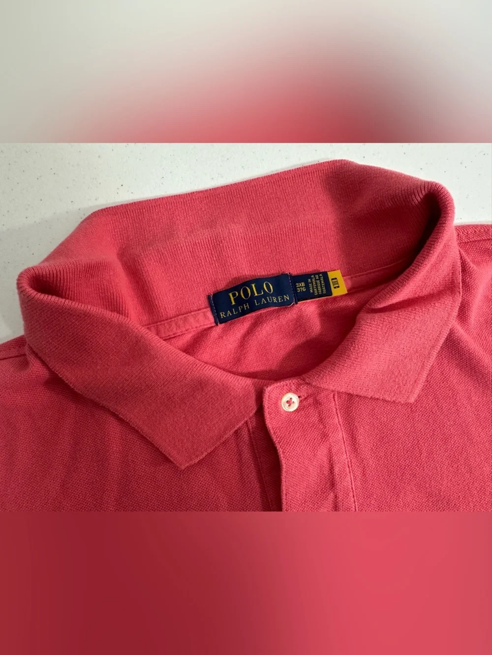 Polo Ralph Lauren Men Polo Shirt Sz 3XB Pony Logo Short Sleeve Preppy Big & Tall